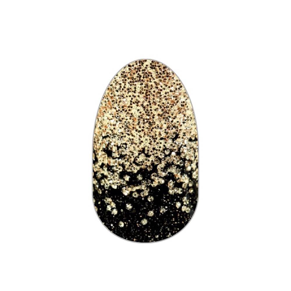 *Retired* Color Street: Ring It In | Black Gold Glitter Gradient Party Sparkle - Picture 13 of 14